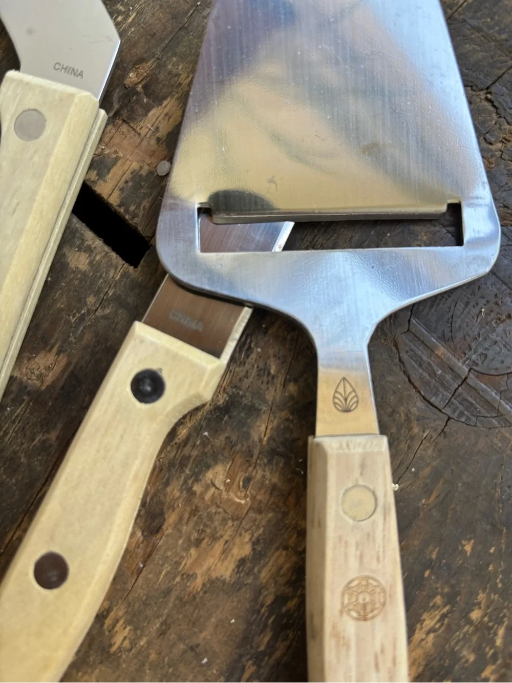 Wood Handle Cheese Replacement Knife Set from Star Wars Galactic Empire imperial